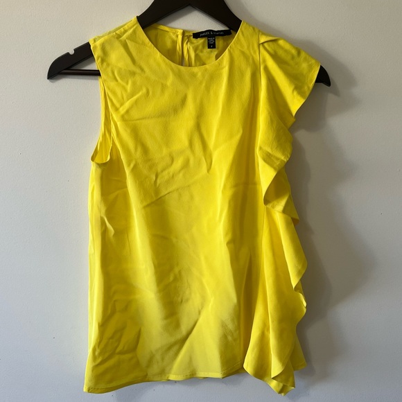 judith & Charles Sumie Ruffle Silk Blouse - Picture 2 of 4